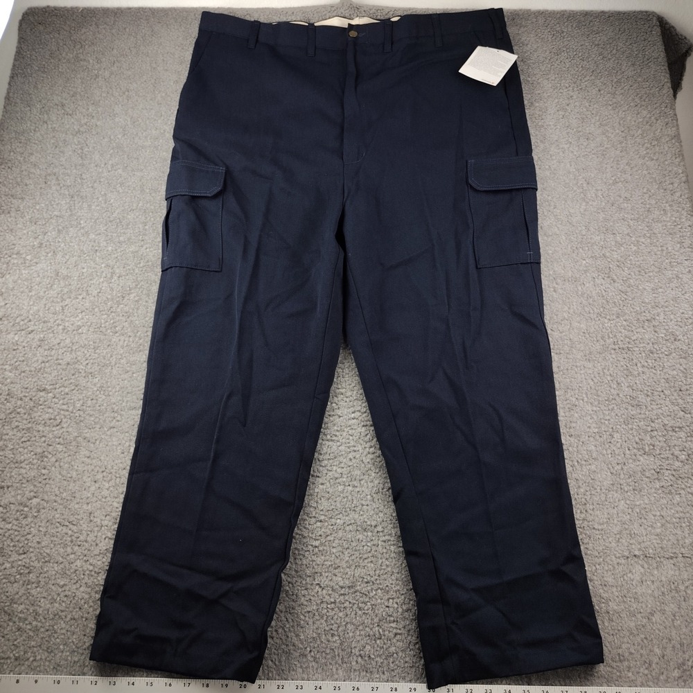 Steelguard FR Cargo Pants Mens 46x30 Performance Navy Blue Workwear NWT
